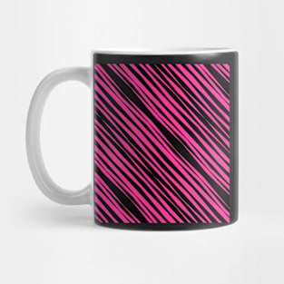 Hot Pink and Black Pattern Mug